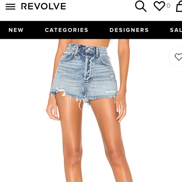 revolve agolde shorts